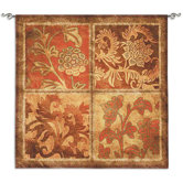 Botanical Scroll BW Wall Hanging