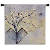 Zen Flower BW Wall Hanging
