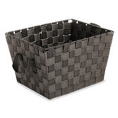Small Woven Tote in Espresso