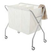 Deluxe 3 Section Laundry Sorter
