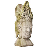 Asian Head Statue