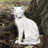 Animals Cat Waiting Statue