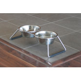 Double Modern Elevated Cat Feeder