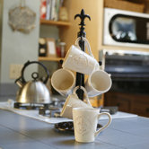 Fleur-de-Lis Finial Mug Tree