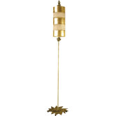 One Light Nettle Gold Floor Lamp