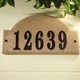 Ridgecrest Arch Address Plaque