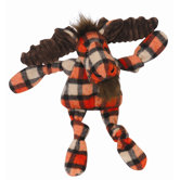 Knottie Plaid Moose Plush Dog Toy