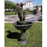 Resin Heavenly Moments Angel Sculptural Fountain