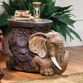 The Sultans Elephant Sculptural End Table