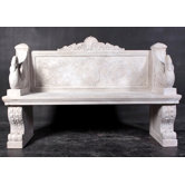 Stone Garden Bench