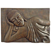 Wat Pho Reclining Thai Buddha Wall Plaque