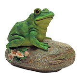 Thurston, the Frog, Garden Rock Sitting Toad Statue