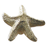 Cabinetry Hardware Solid Brass Starfish Shaped Knob