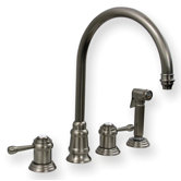Evolution Two Handle Widespread Kitchen Faucet with Side Spray
