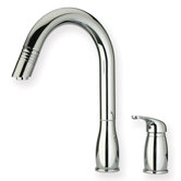 Metrohaus One Handle Widespread Kitchen Faucet with Pull-out Spray