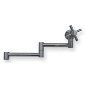 Decohaus One Handle Retractable Wall Mount Pot Filler Faucet with Cross Handle