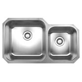 Noah's Chefhaus 33.625" Double Bowl Undermount Kitchen Sink
