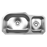 Noah's Chefhaus 32.75" Double Bowl Undermount Kitchen Sink