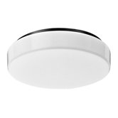 Round Decorative Circline Flush Mount in White
