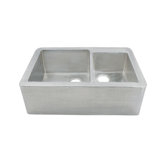 Farmhouse Duet Hand Hammered Copper Kitchen Sink