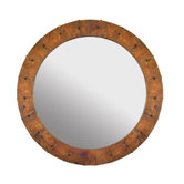 Tuscany Round 36" Hand Hammered Copper Mirror