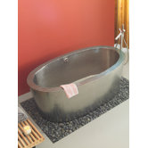 Aspen Hand Hammered Copper Slipper Bathtub