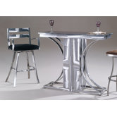 Crescents Granite Top Contemporary Bar Set