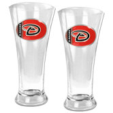 MLB 2 Pieces 16oz Pilsner Glass Set