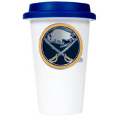 NHL 12oz Double Wall Tumbler with Blue Lid