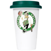 NBA 12oz Double Wall Tumbler with Green Lid