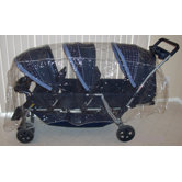 Triplet (Front to Back) Stroller Rain and WeatherBug Cover
