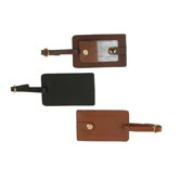 Leather Snap Luggage Tag