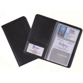 3-Up Business Card File in Black