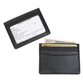 Mini ID and Credit Card Holder in Black