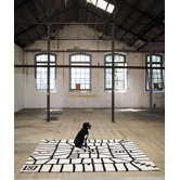 Black On White Limbo Rug