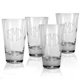 Set of 4 Tapered Hi-Ball Glass 15 oz.