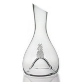 Individual Tall Carafe 56 oz. Hand Cut Pineapple Pattern