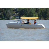 Escapade Pedal Boat with Arch and High Windshield