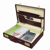Leatherette Attache Briefcase