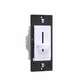 TradeMaster 600VA Decorator Magnetic Low Voltage Single Pole Slide Dimmer in White