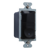 600W Vacancy Decorator Sensor Single Pole in Black