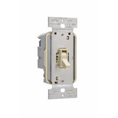 TradeMaster 600W Magnetic Low Voltage Single Pole Toggle Dimmer in Light Almond