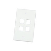 4 Port Value Port Wall Plate
