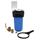 Whole House Big Blue Water Filter with Ball Valve