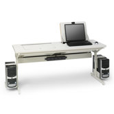 SmartDeck 66" x 24" Tower Computer Table
