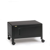 Printer Stand with Cabinet & Door in Black