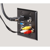 Data Pass Through Plate in Black