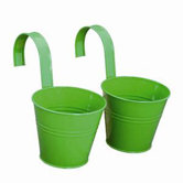 Blumentopf in Gr&uuml;n (2er Pack)