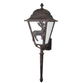 Americana Deer Series 33.5" Wall Lantern