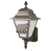 Americana Bear Series 19" Wall Lantern